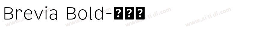 Brevia Bold字体转换